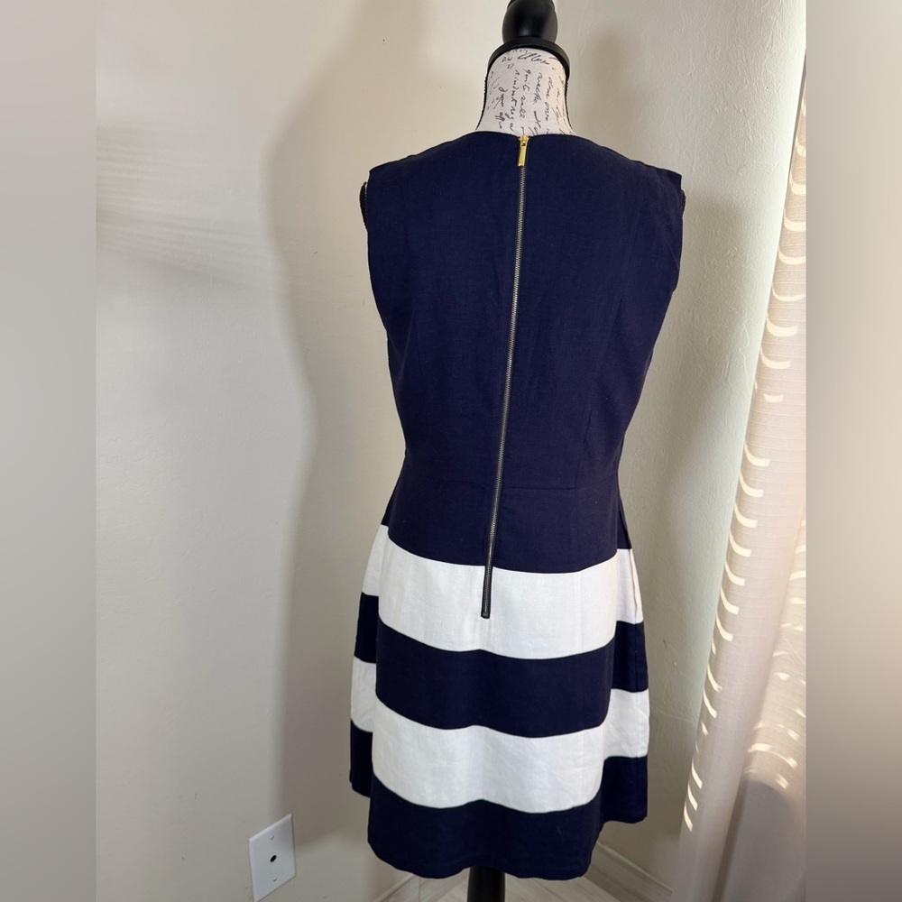 JB by Julie Brown Navy and White Midi Dress - Picture 5 of 10